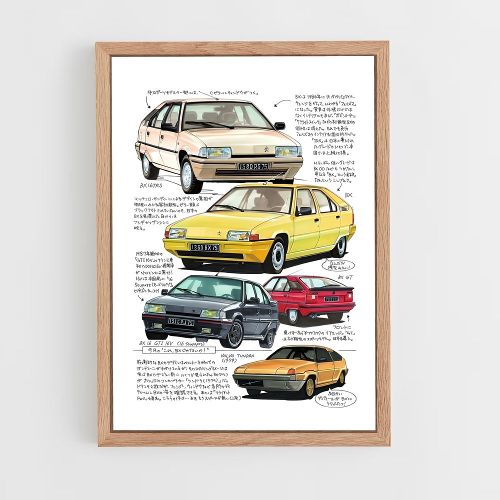 Poster Citroen Japon – affiche Citroën (vue 4)