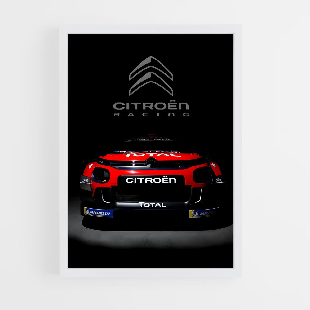 Poster Citroen Racing – affiche Citroën (vue 3)
