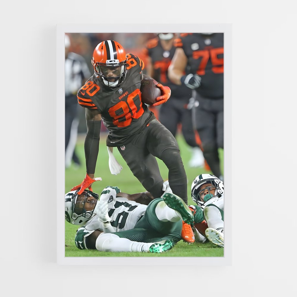 Poster Cleveland Browns 80 – affiche Football US (vue 3)