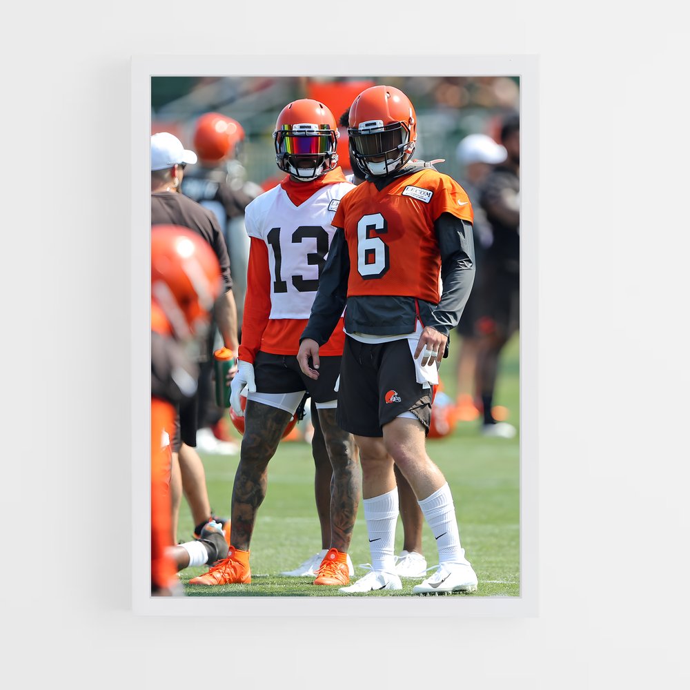 Poster Cleveland Browns Prêt – affiche Football US (vue 3)