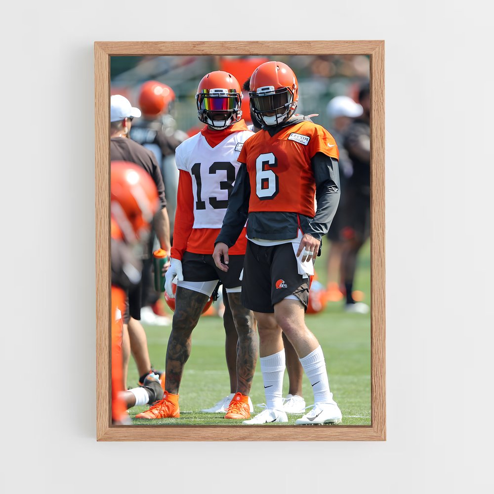 Poster Cleveland Browns Prêt – affiche Football US (vue 4)