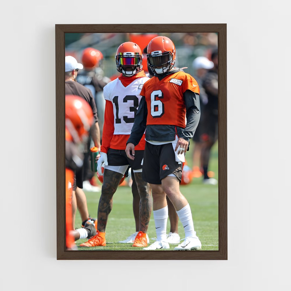 Poster Cleveland Browns Prêt – affiche Football US (vue 5)