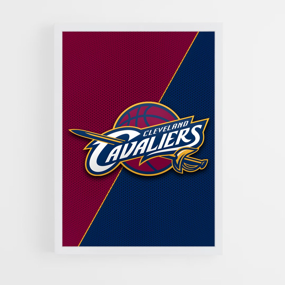 Poster Logo Cleveland Cavaliers – affiche Basketball (vue 3)