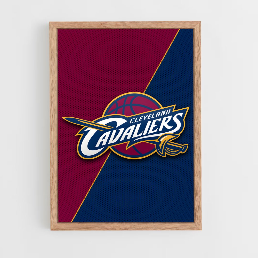 Poster Logo Cleveland Cavaliers – affiche Basketball (vue 4)