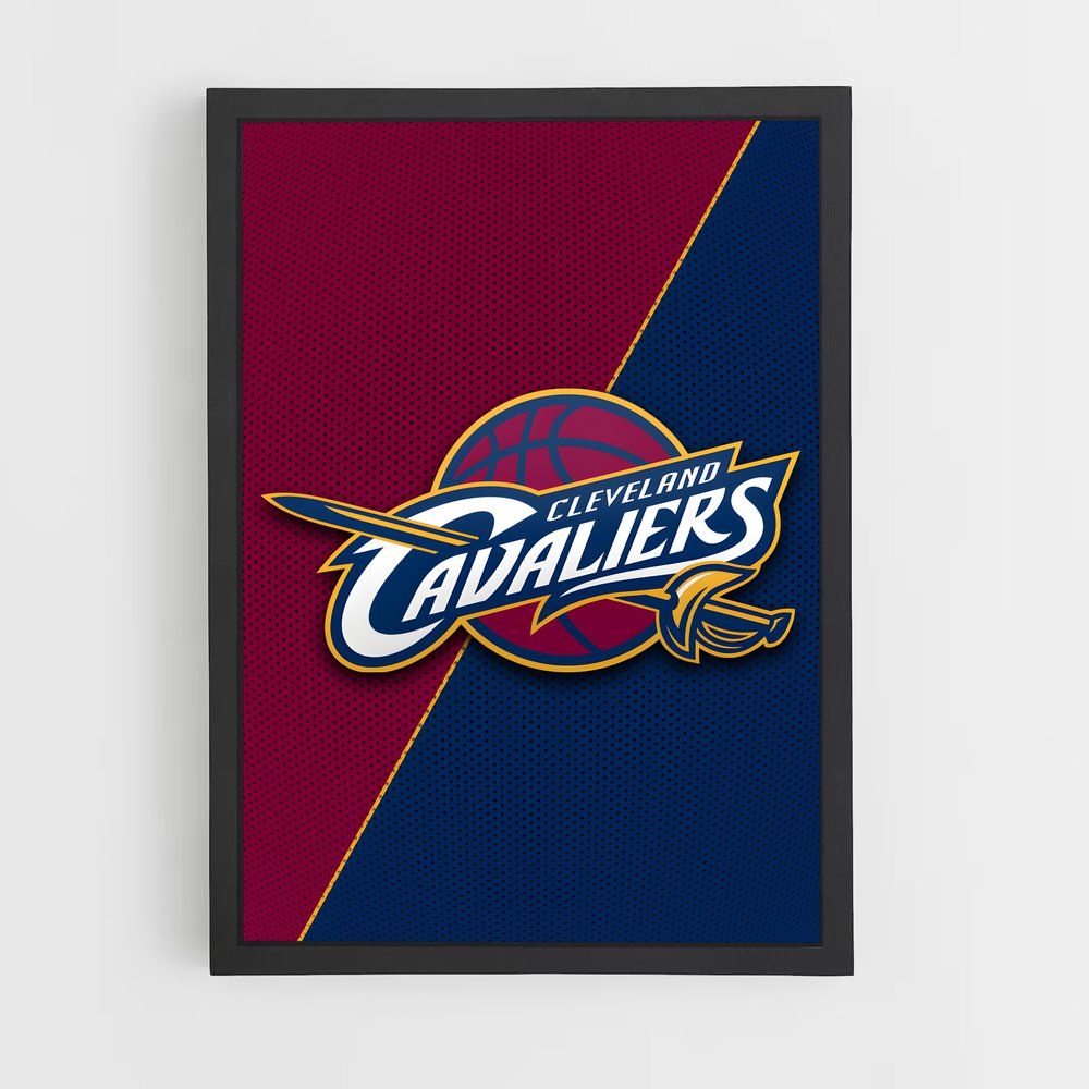 Poster Logo Cleveland Cavaliers – affiche Basketball (vue 2)