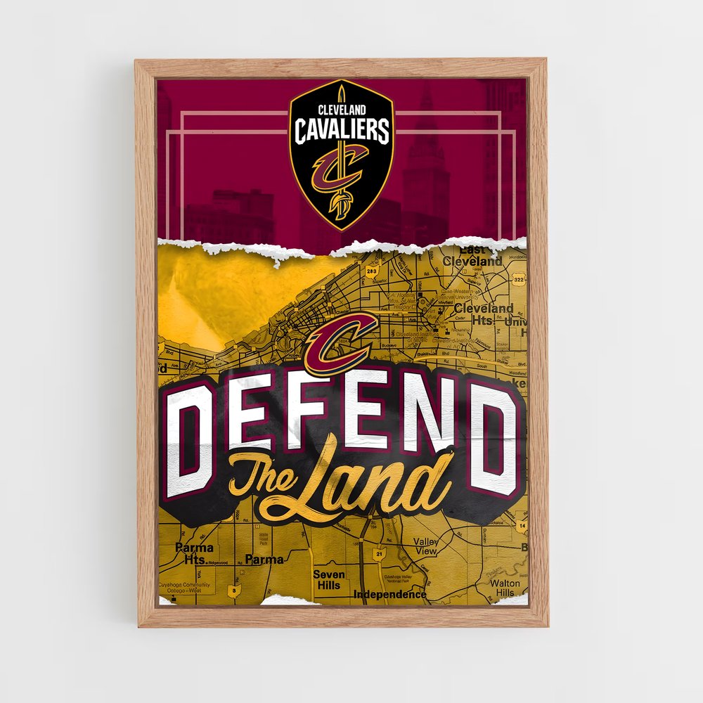 Poster Defend The Land – affiche Basketball (vue 4)