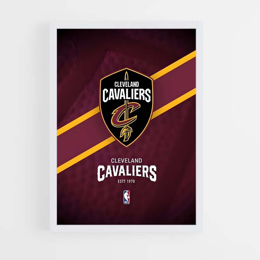 Poster Cleveland Cavaliers 1970 – affiche Basketball (vue 3)