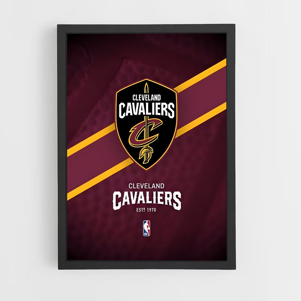 Poster Cleveland Cavaliers 1970 – affiche Basketball (vue 2)