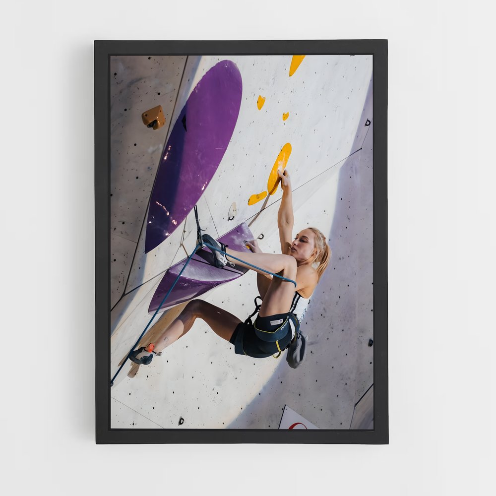 Poster Janja Garnbret Escalade (vue 2)