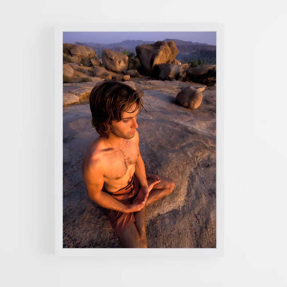 Poster Chris Sharma Méditation – affiche Escalade (vue 3)