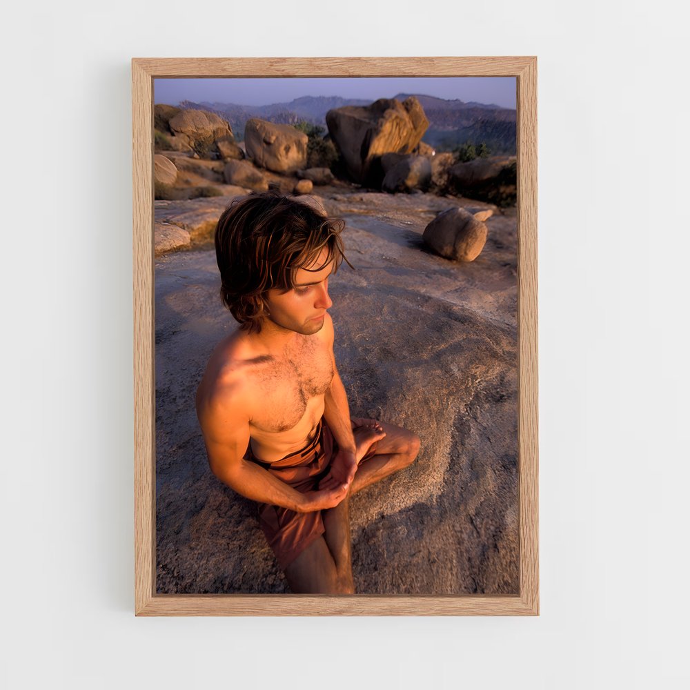 Poster Chris Sharma Méditation – affiche Escalade (vue 4)