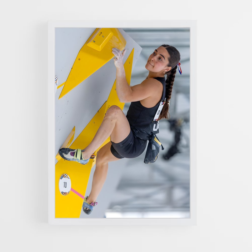 Poster Brooke Raboutou Compétition – affiche Escalade (vue 3)