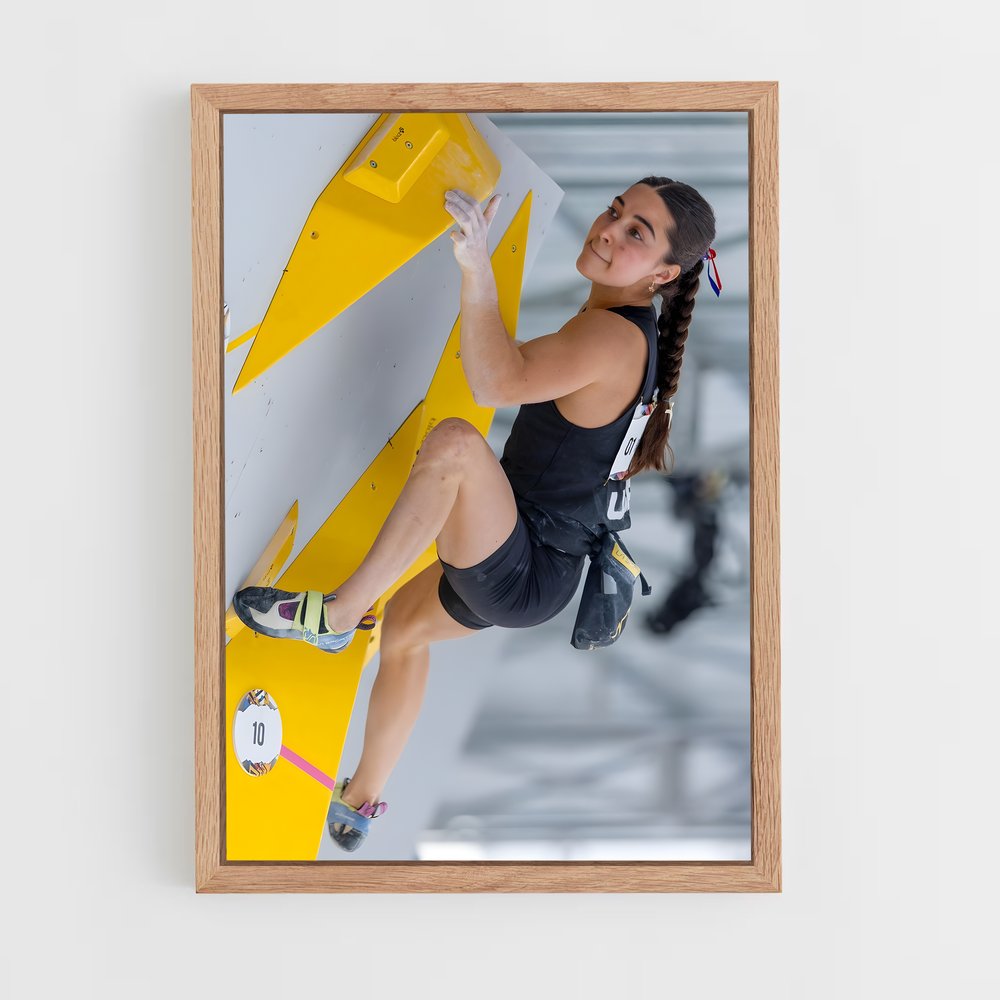 Poster Brooke Raboutou Compétition – affiche Escalade (vue 4)