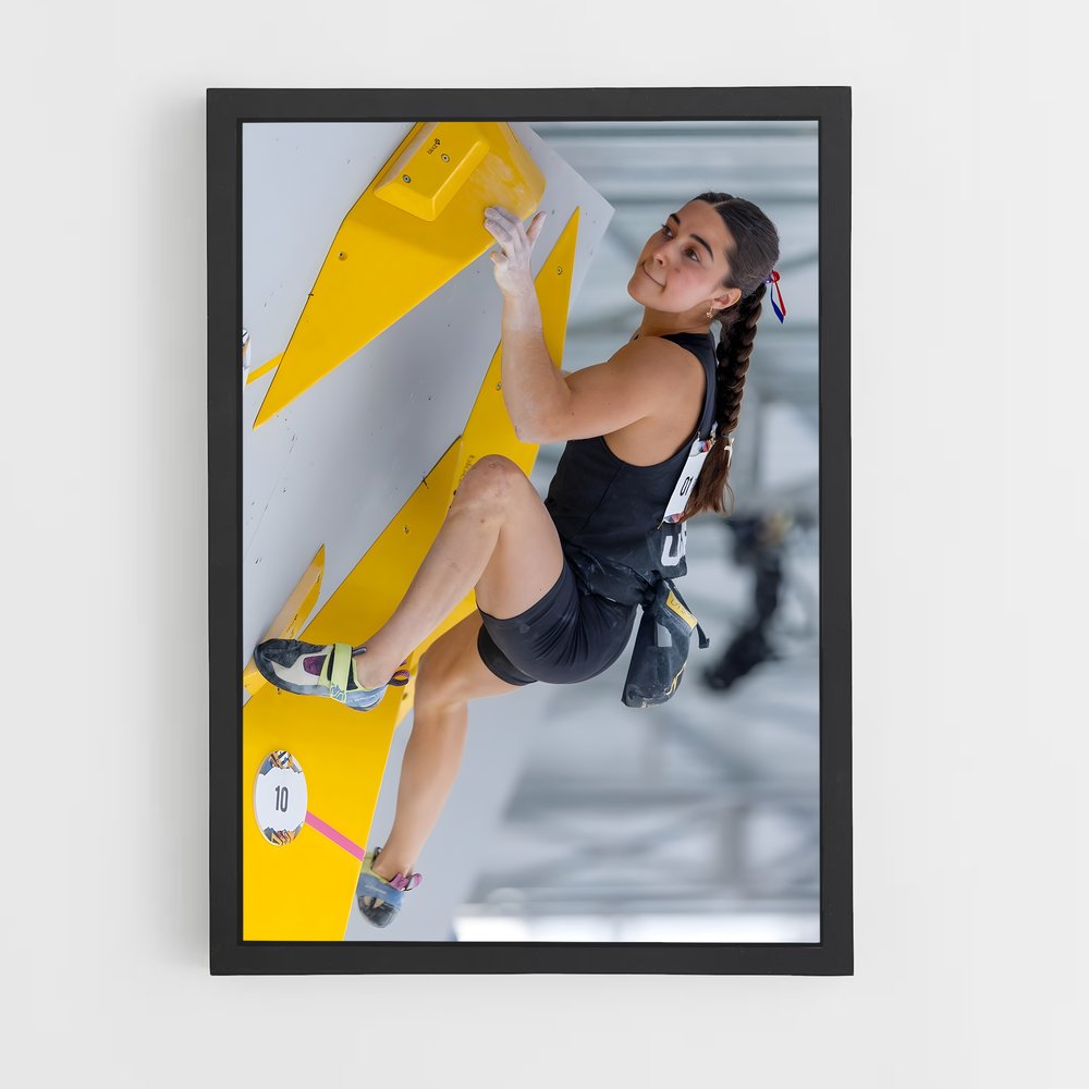 Poster Brooke Raboutou Compétition – affiche Escalade (vue 2)