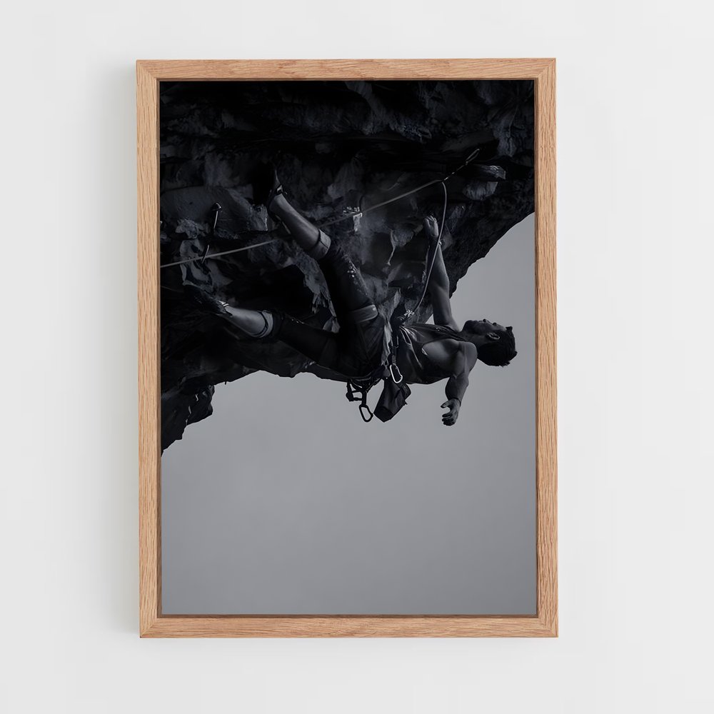 Poster Escalade Noir et Blanc (vue 4)