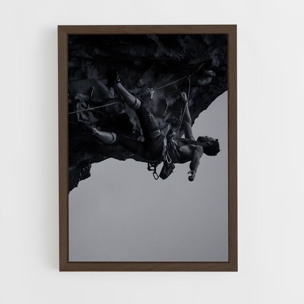 Poster Escalade Noir et Blanc (vue 5)
