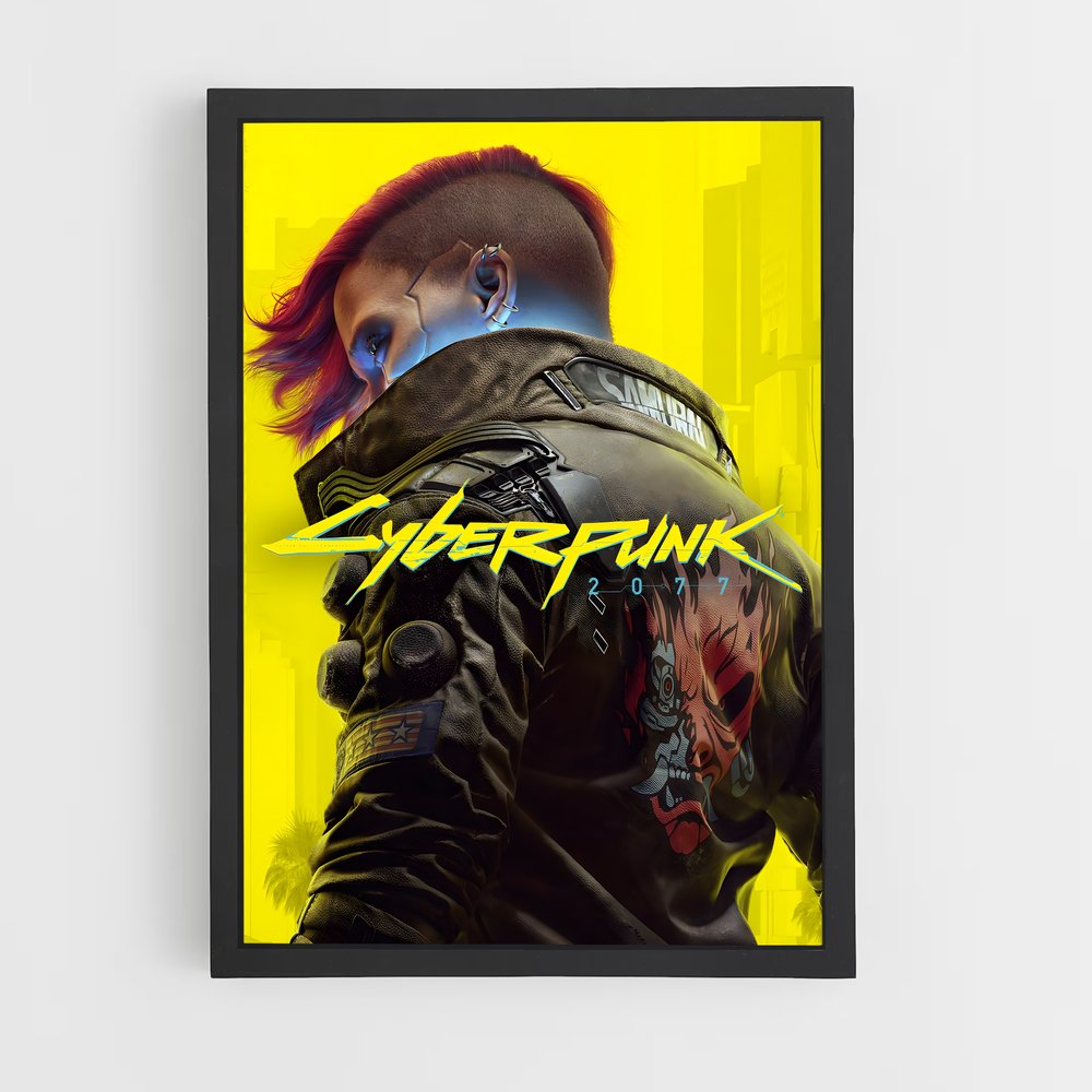 Poster Neon Tunnels – affiche Cyberpunk (vue 2)