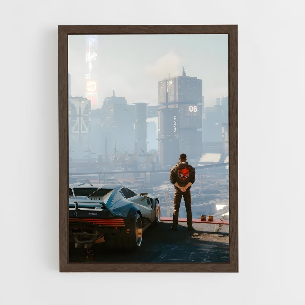 Poster Neon Rain – affiche Cyberpunk (vue 5)