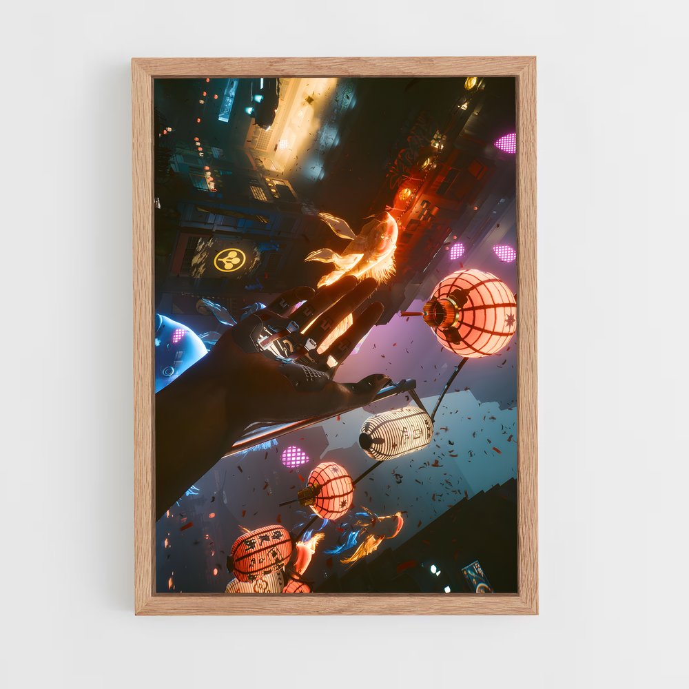 Poster Main Cyberpunk (vue 4)