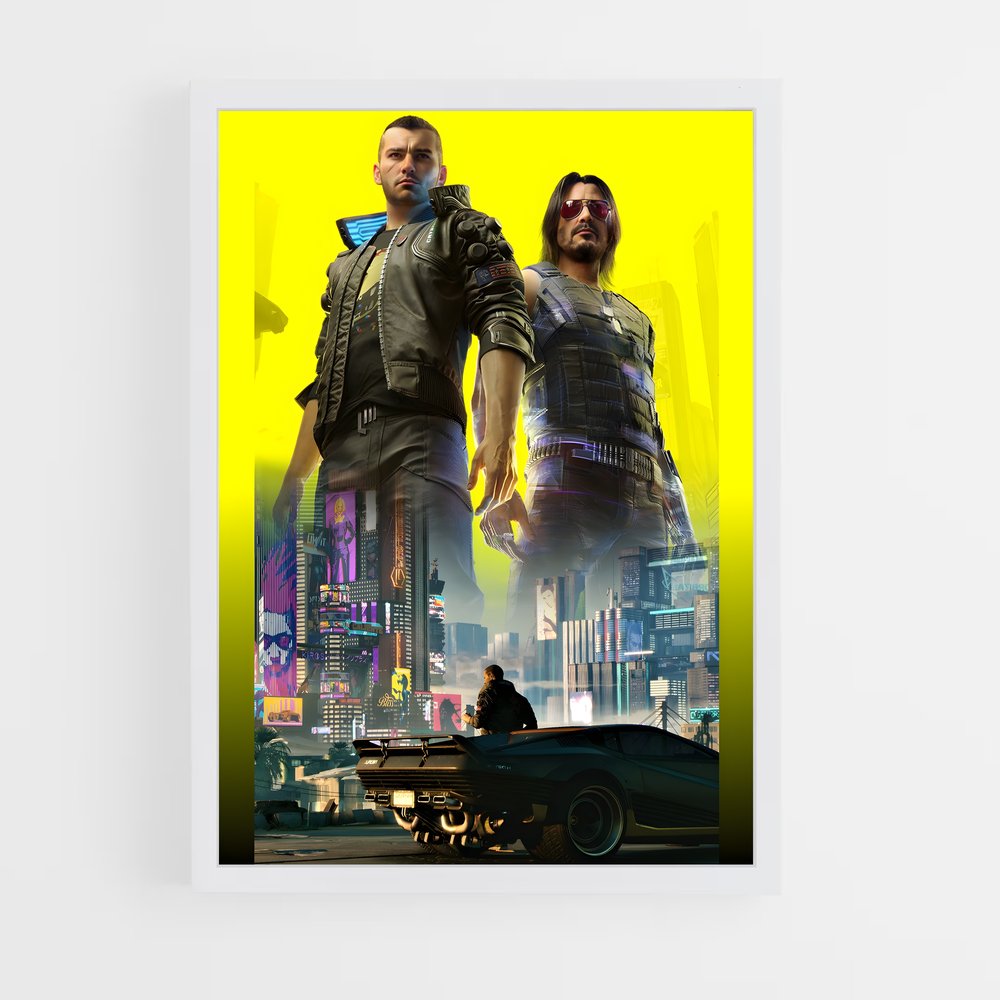Poster Oiseau de Métal – affiche Cyberpunk (vue 3)