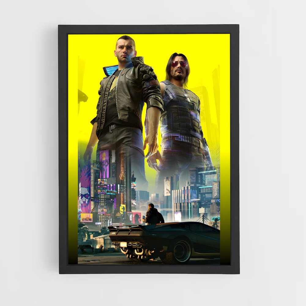 Poster Oiseau de Métal – affiche Cyberpunk (vue 2)