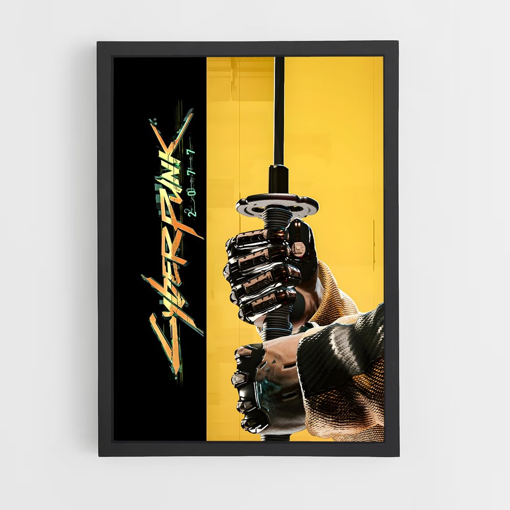 Poster Cyberpunk Katana (vue 2)