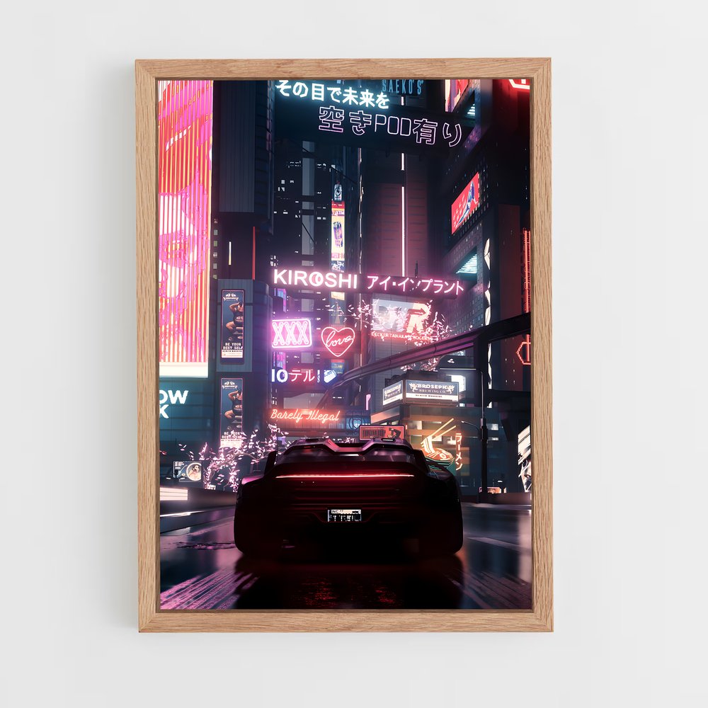 Poster Cyberpunk Japon (vue 4)