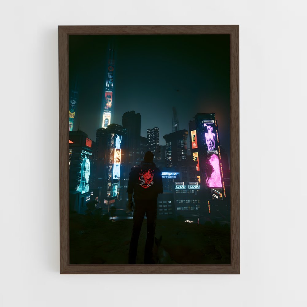 Poster Neon Dreamscapes – affiche Cyberpunk (vue 5)