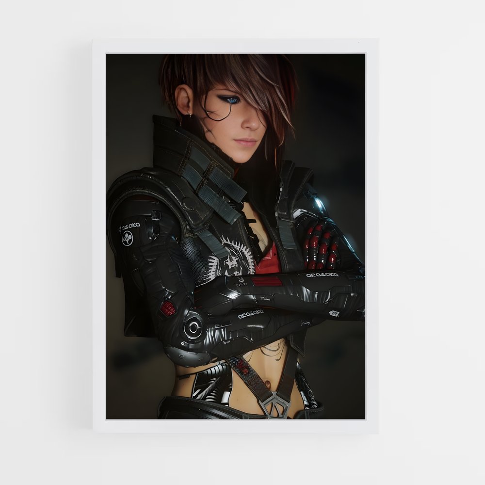 Poster Cyberpunk Femme (vue 3)