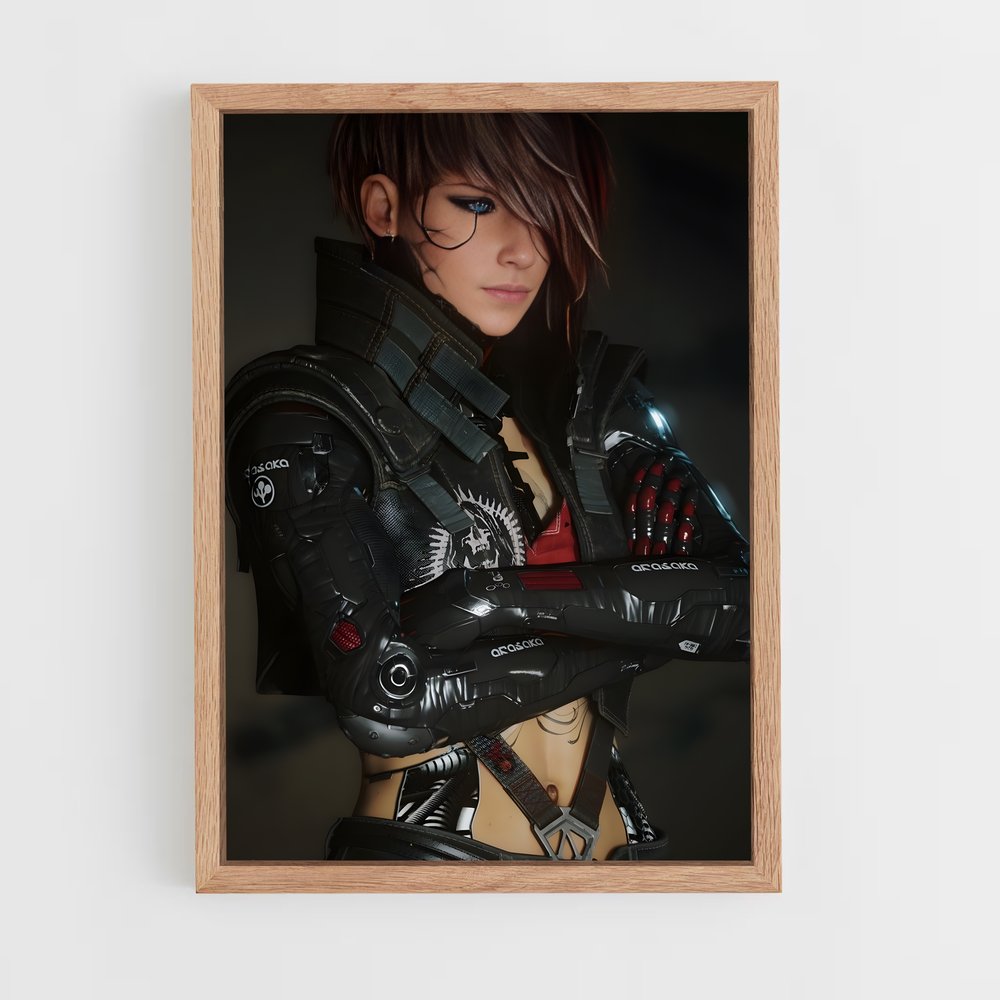 Poster Cyberpunk Femme (vue 4)