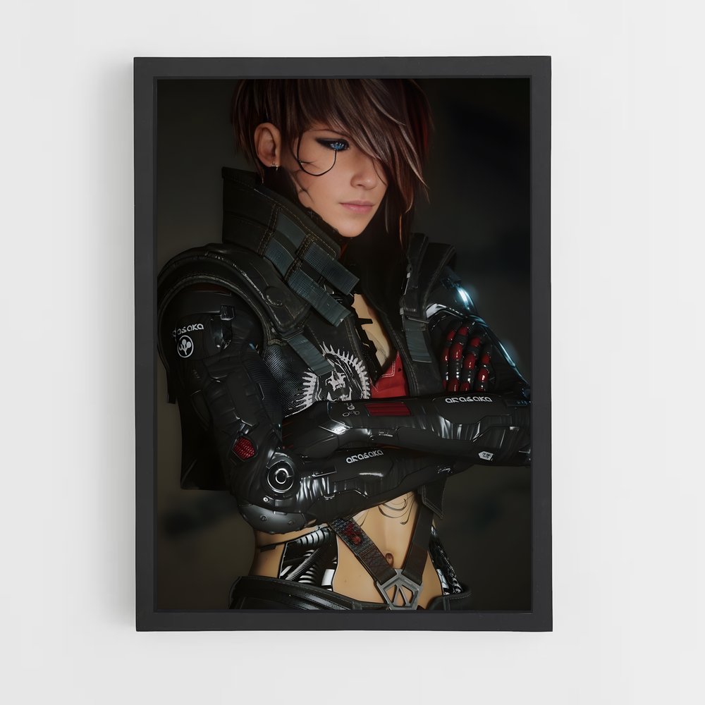 Poster Cyberpunk Femme (vue 2)
