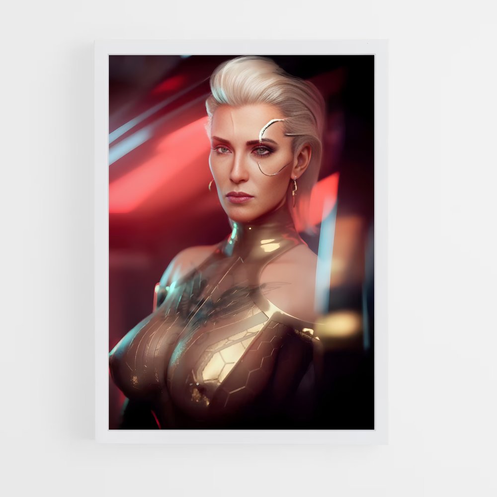 Poster Skyline Rêveur – affiche Cyberpunk (vue 3)