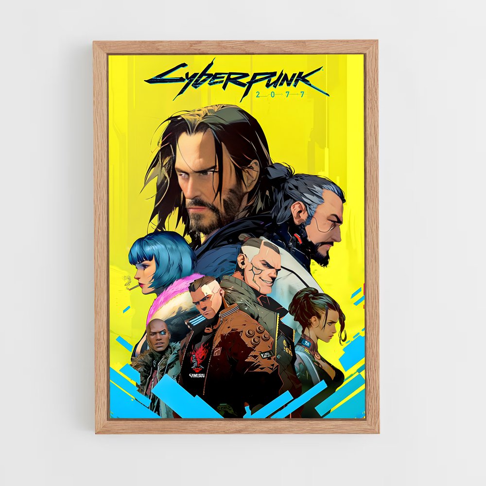 Poster Cyberpunk Jaune (vue 4)