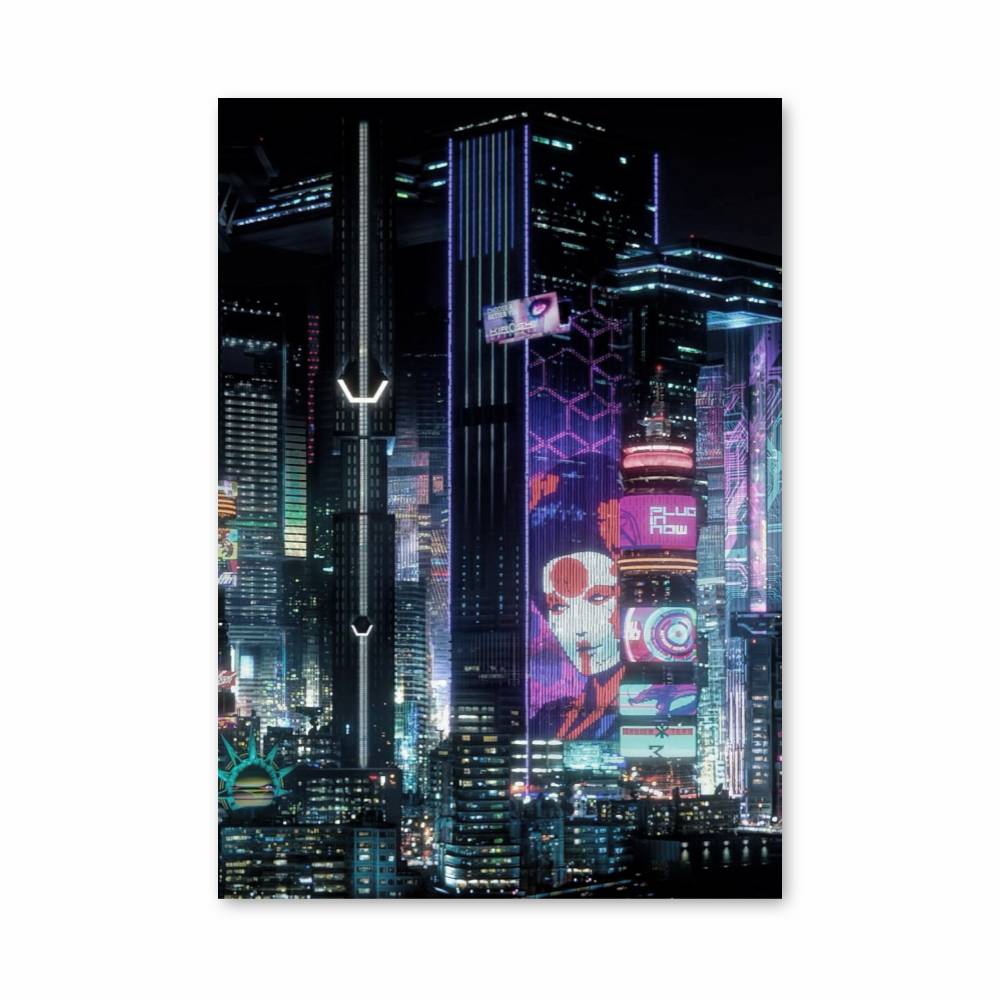 Poster Cyberpunk Bienvenue