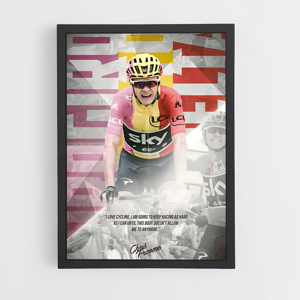 Poster Citation Chris Froome (vue 2)