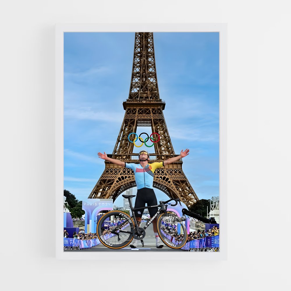 Poster Cyclisme Tour Eiffel (vue 3)
