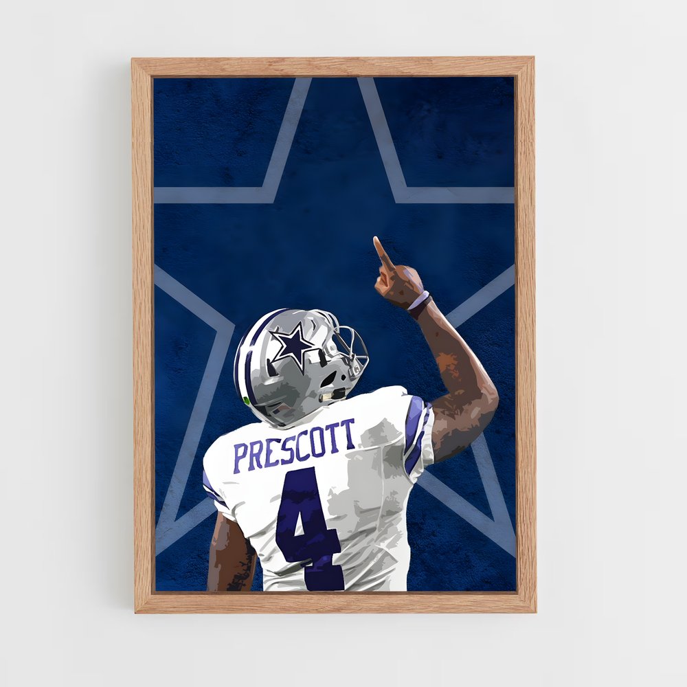 Poster Prescott – affiche Football US (vue 4)