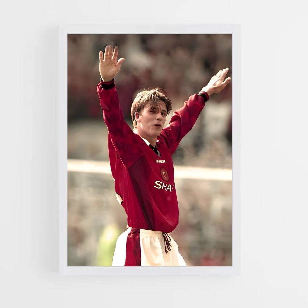 Poster Retro David Beckham – affiche Football (vue 3)