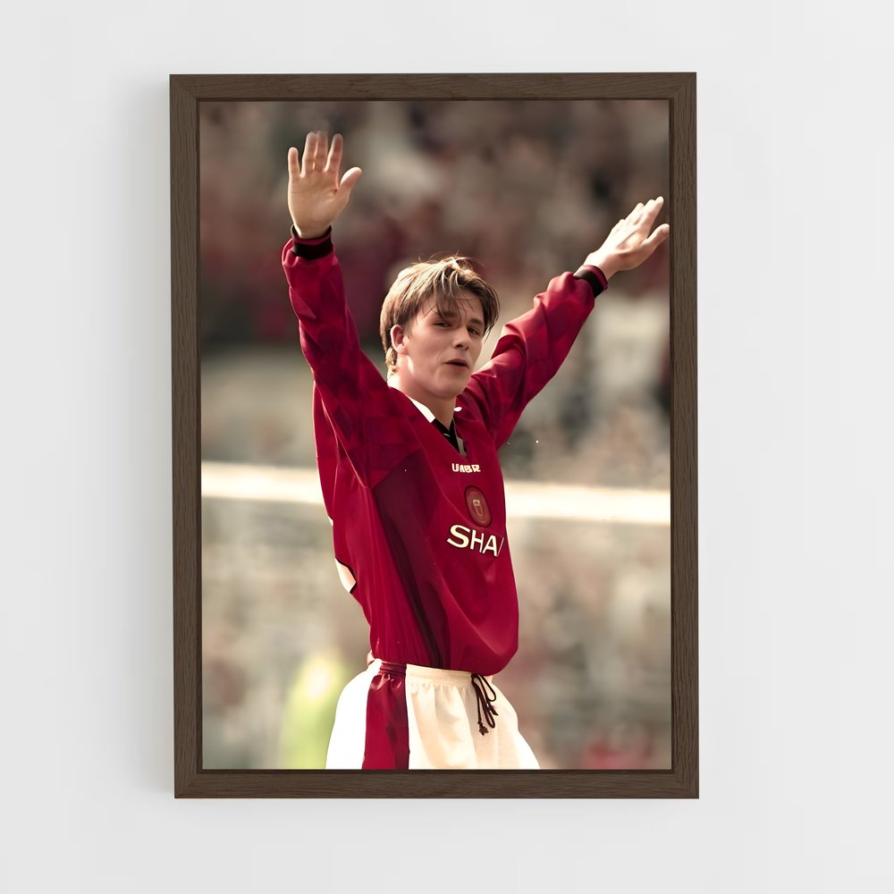 Poster Retro David Beckham – affiche Football (vue 5)