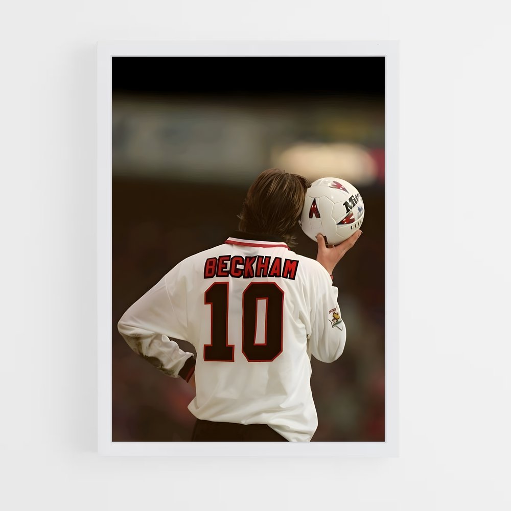Poster David Beckham Vintage – affiche Football (vue 3)