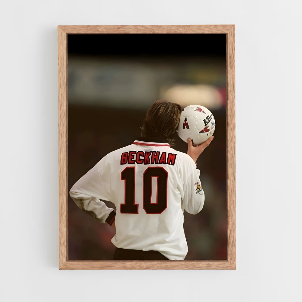 Poster David Beckham Vintage – affiche Football (vue 4)