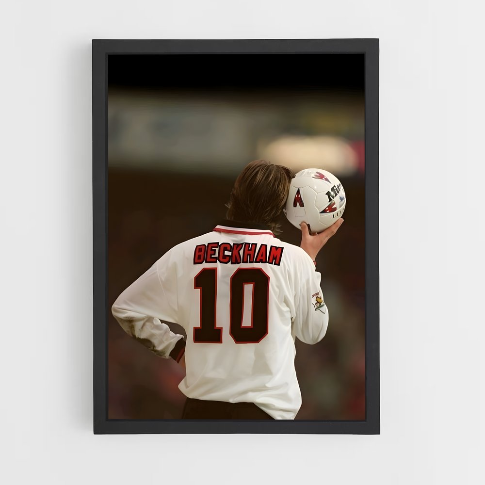 Poster David Beckham Vintage – affiche Football (vue 2)