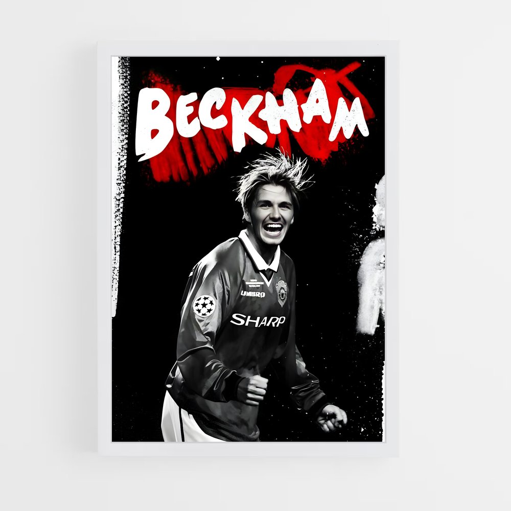 Poster David Beckham Sombre – affiche Football (vue 3)