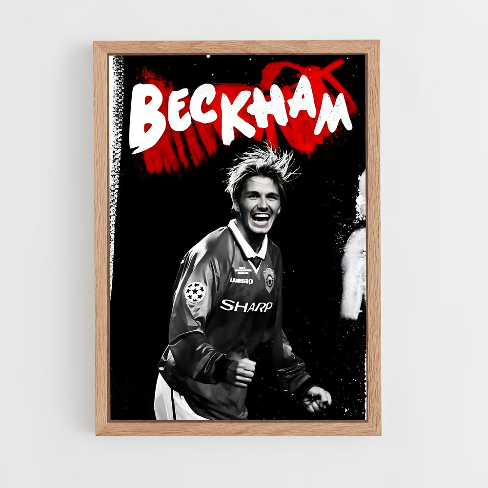 Poster David Beckham Sombre – affiche Football (vue 4)