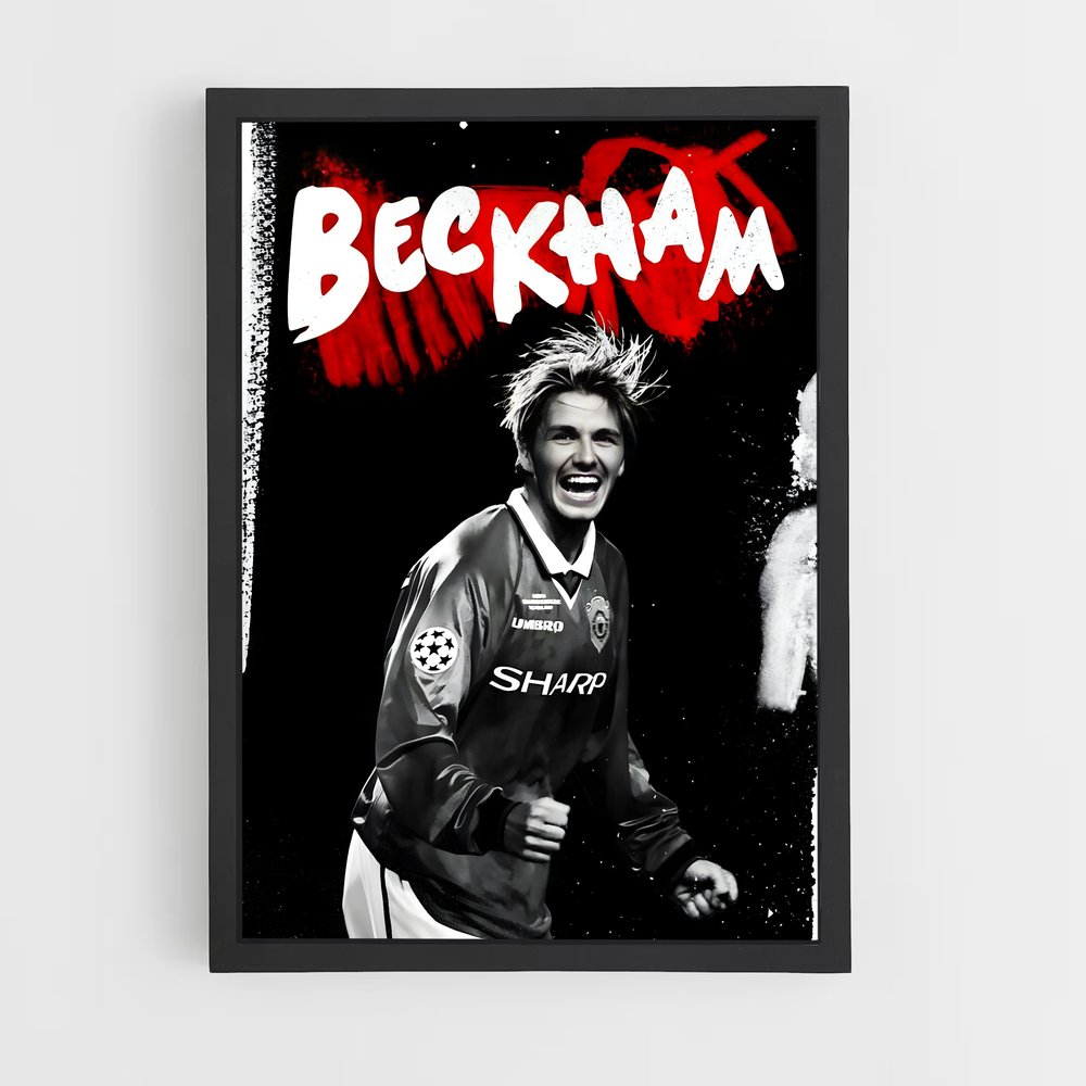 Poster David Beckham Sombre – affiche Football (vue 2)
