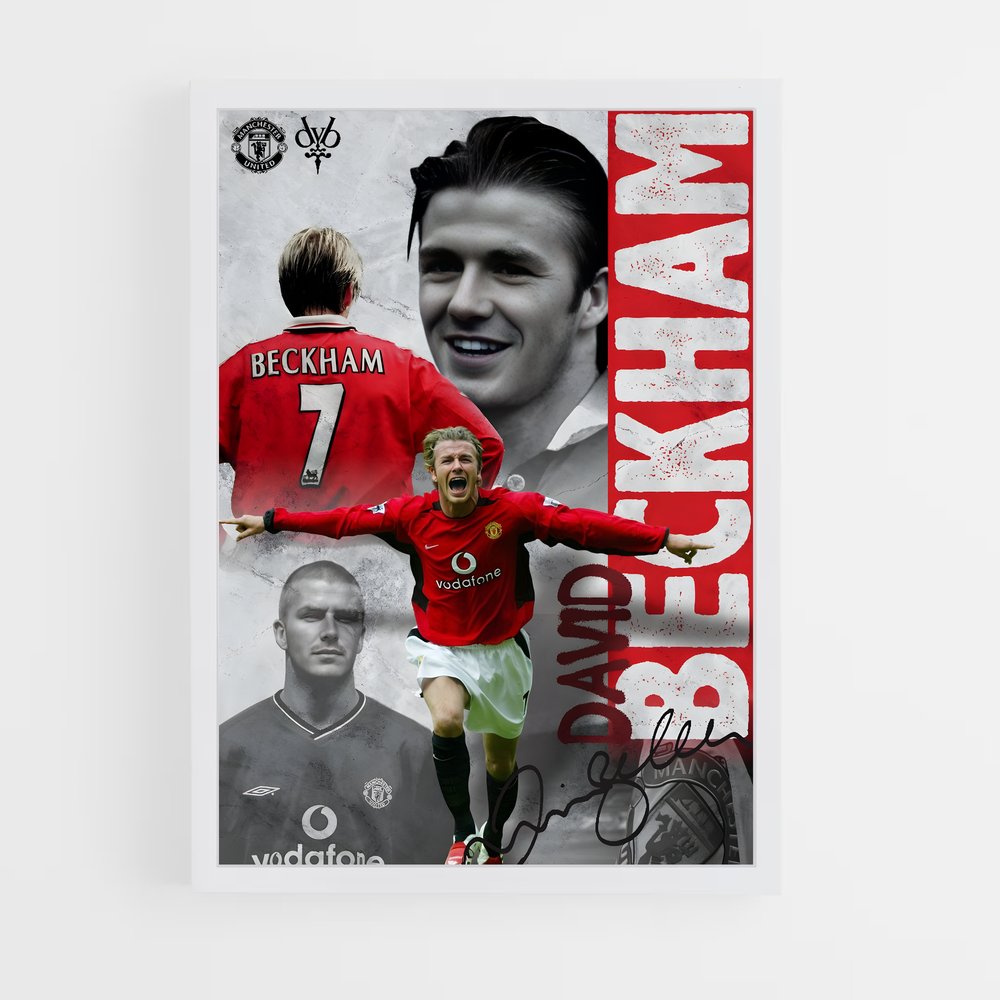 Poster David Beckham Joueur – affiche Football (vue 3)