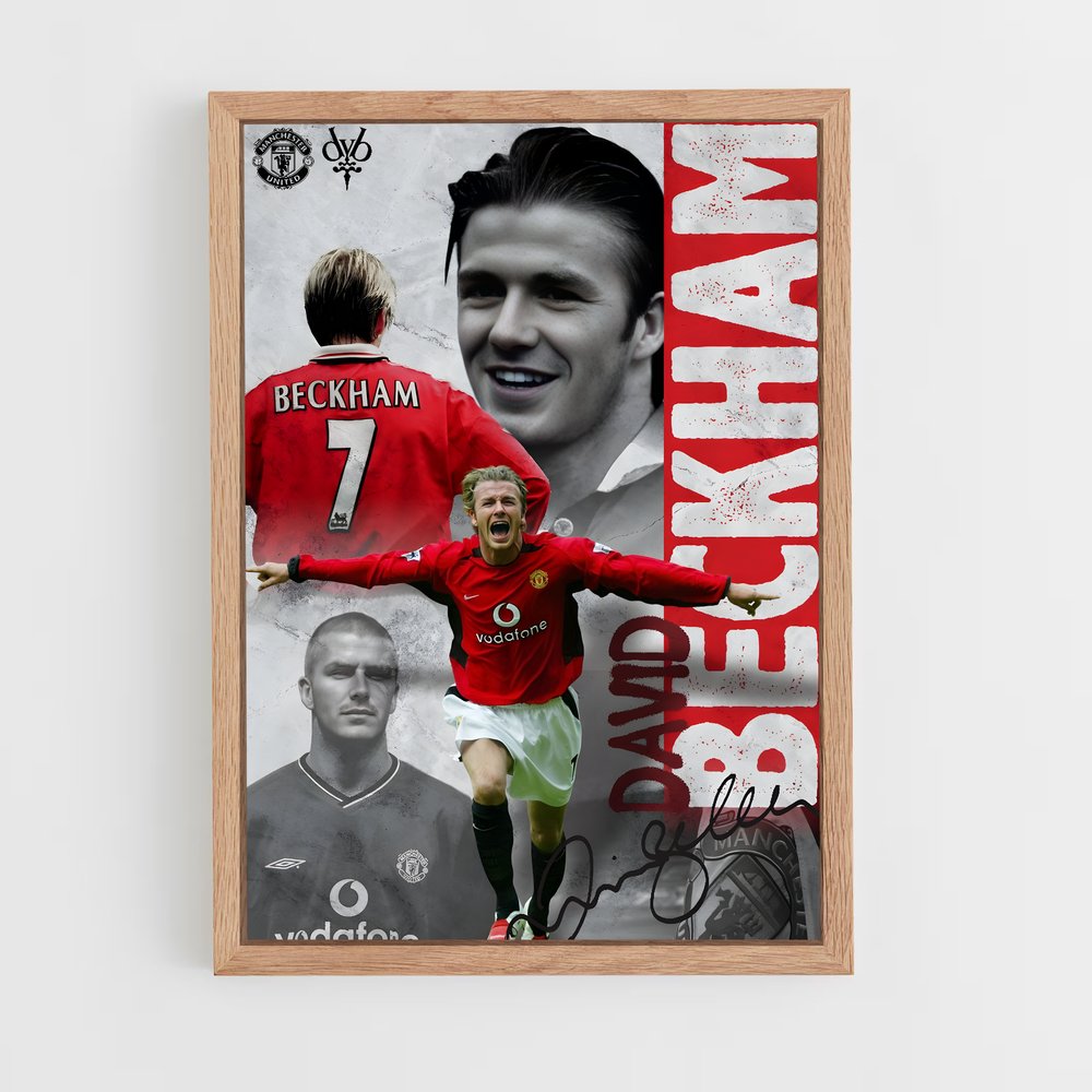 Poster David Beckham Joueur – affiche Football (vue 4)