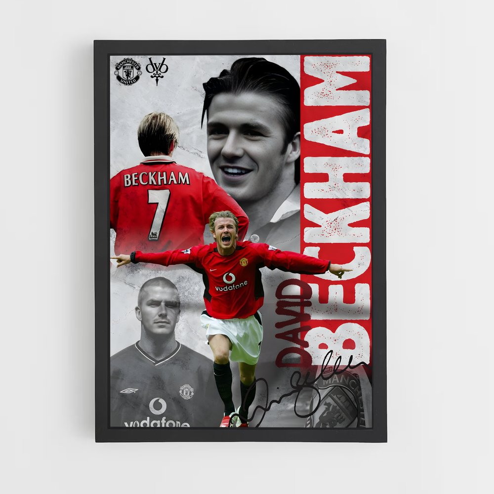 Poster David Beckham Joueur – affiche Football (vue 2)