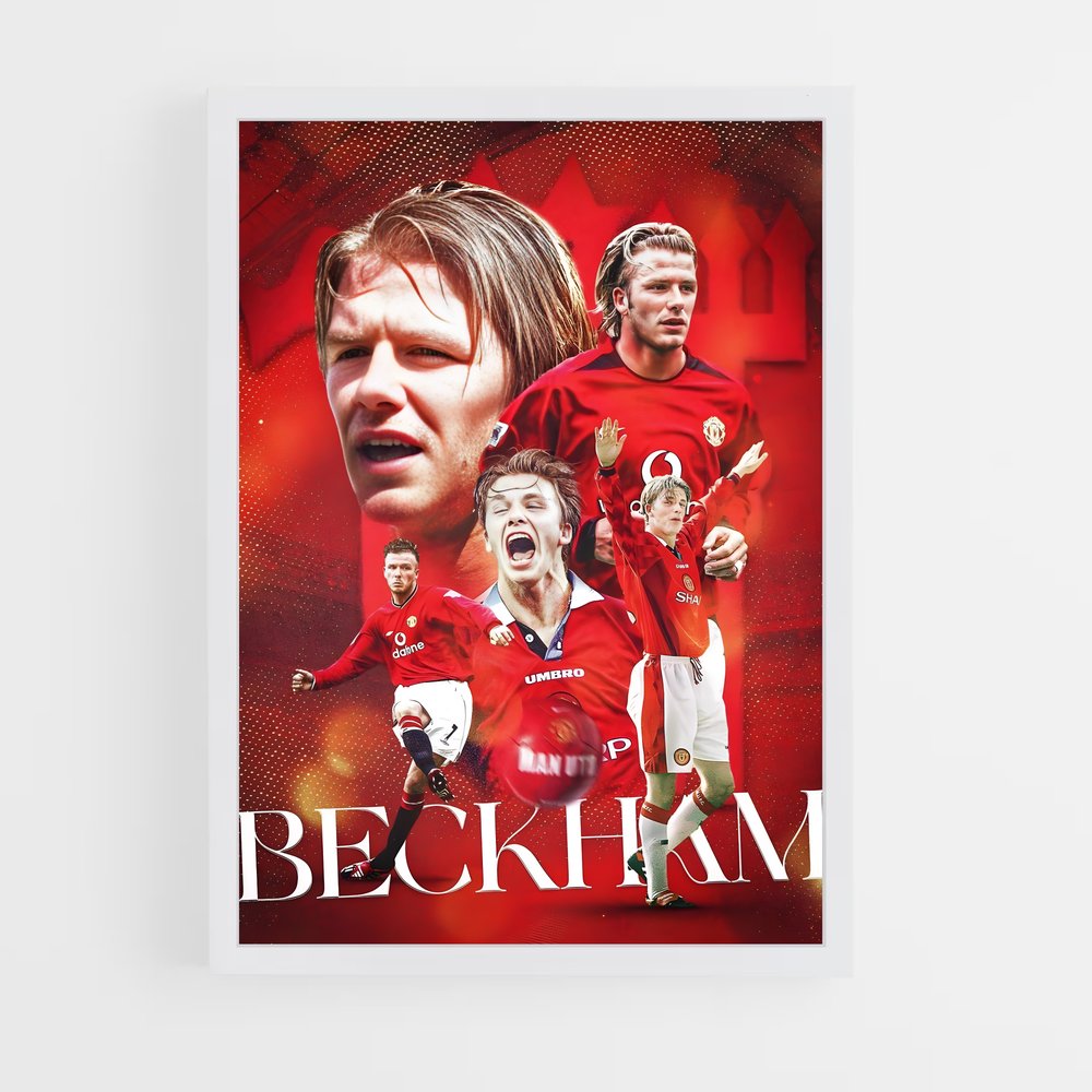Poster Beckham Champion – affiche Football (vue 3)