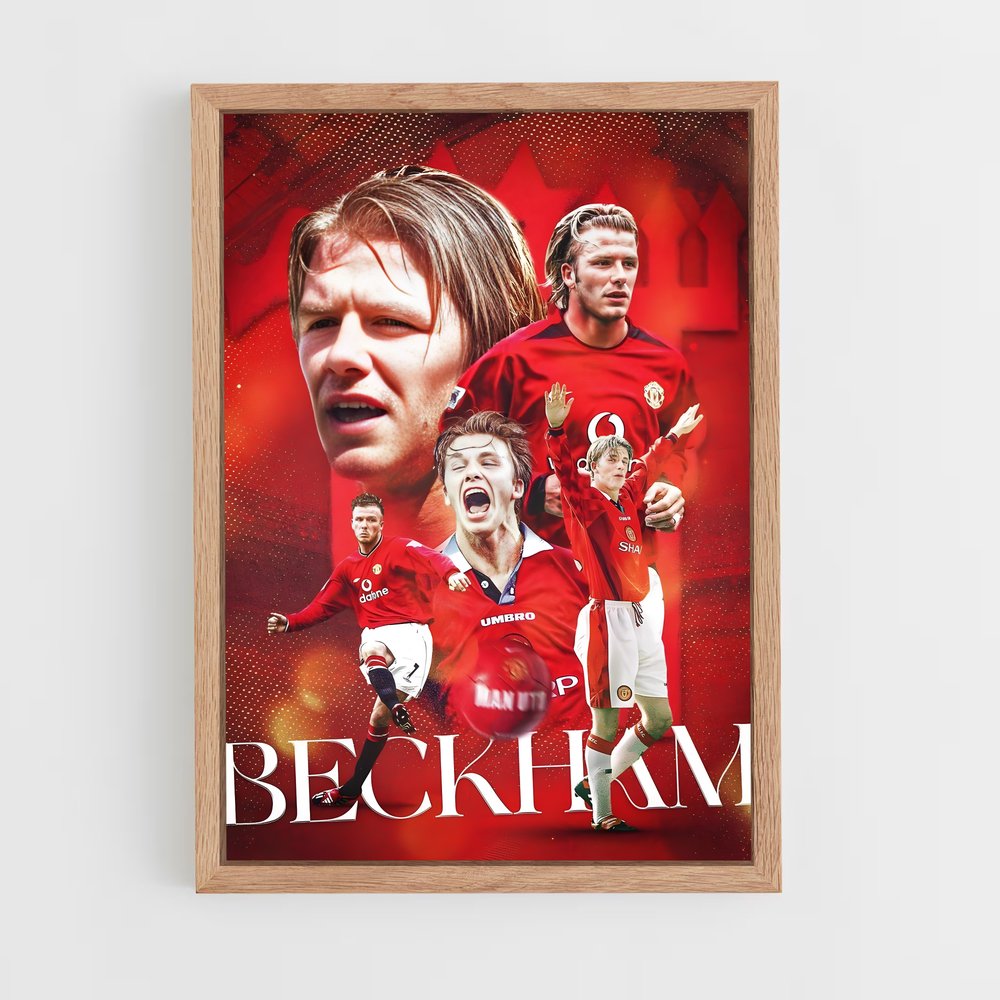 Poster Beckham Champion – affiche Football (vue 4)